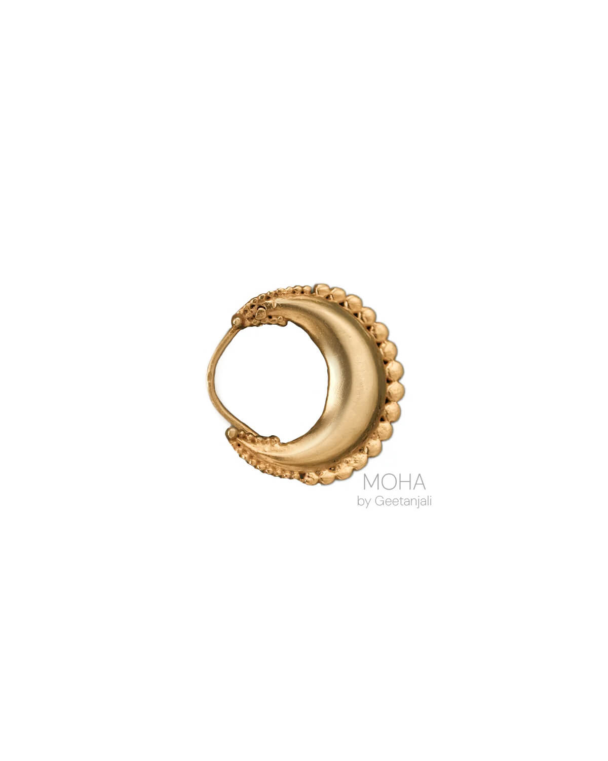 Tara Silver Nath Gold Plated (Pierced, Left) by MOHA