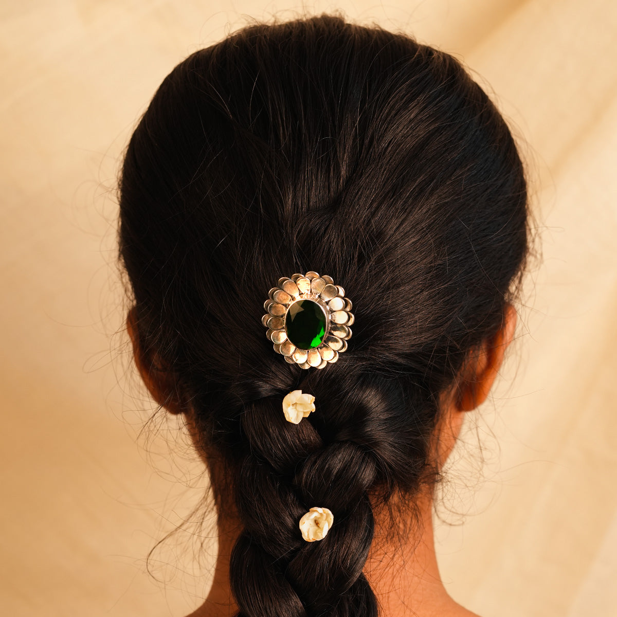 tulika silver hairpin by moha