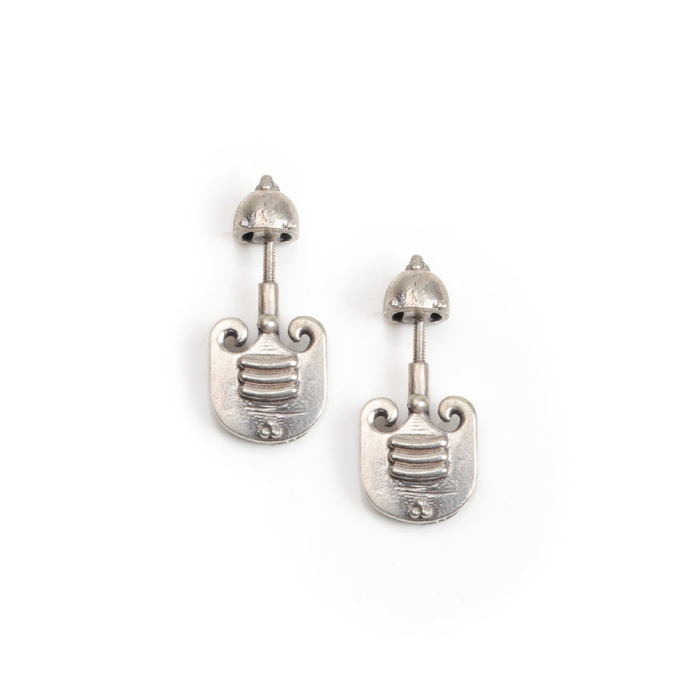 vibhuti silver bugadi pierced small by moha