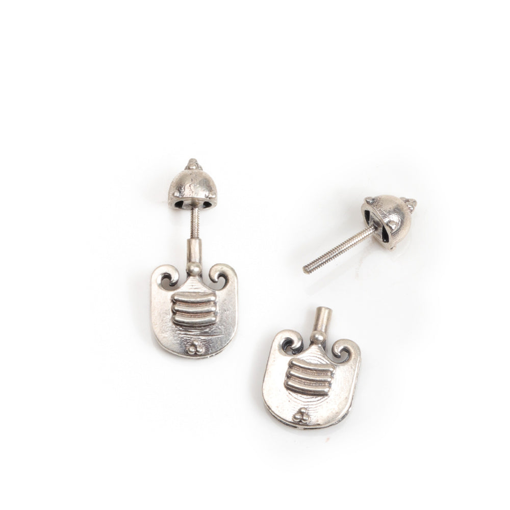 vibhuti silver bugadi pierced small by moha