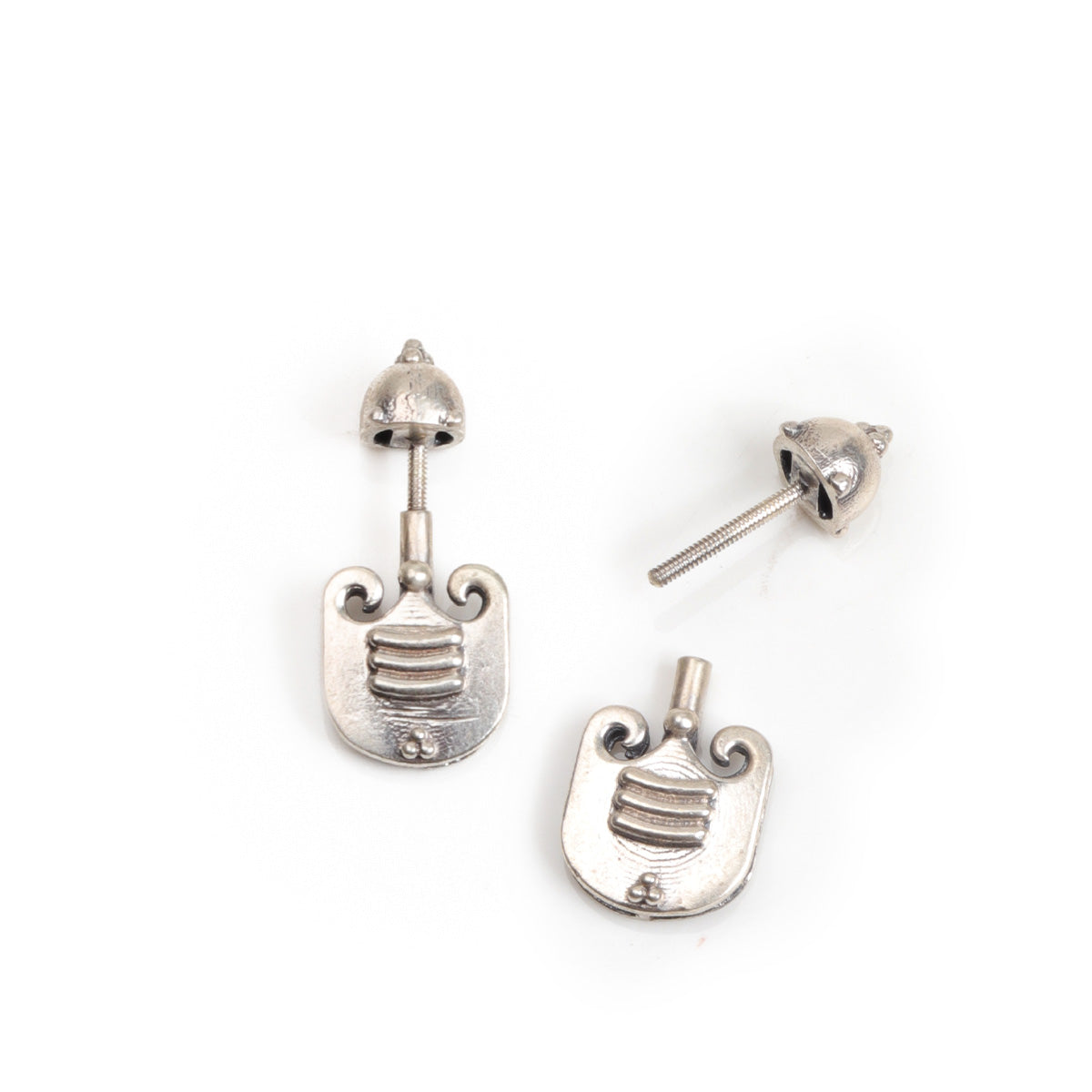 vibhuti silver bugadi pierced small by moha