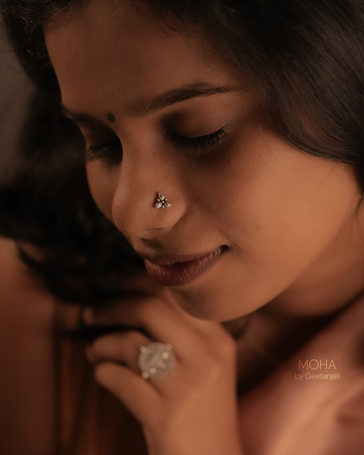 Vrinda Silver Nosepin by MOHA