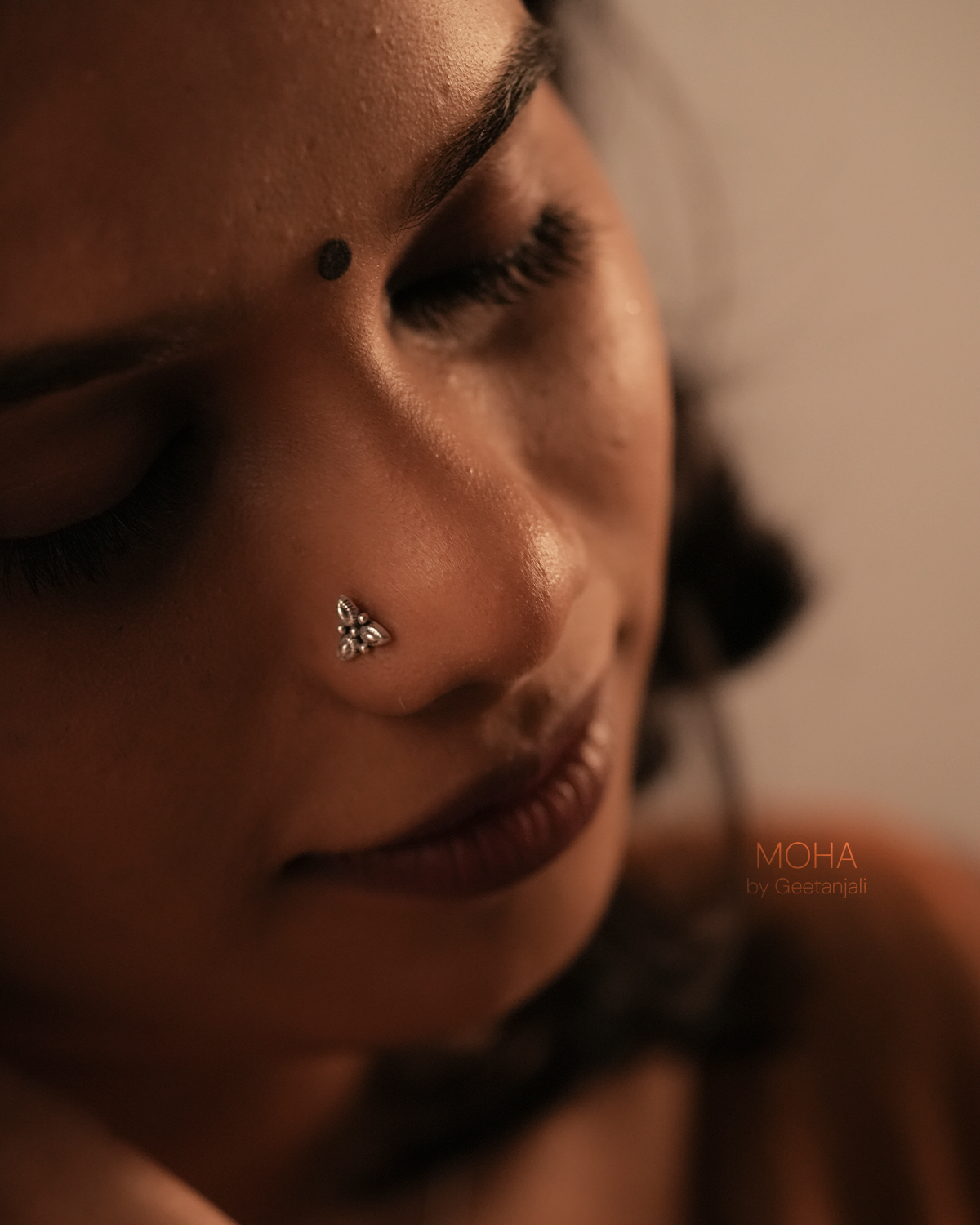 Vrinda Silver Nosepin by MOHA