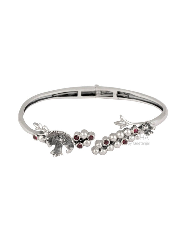 William Morris - Compton Buds Silver Bangle by Moha