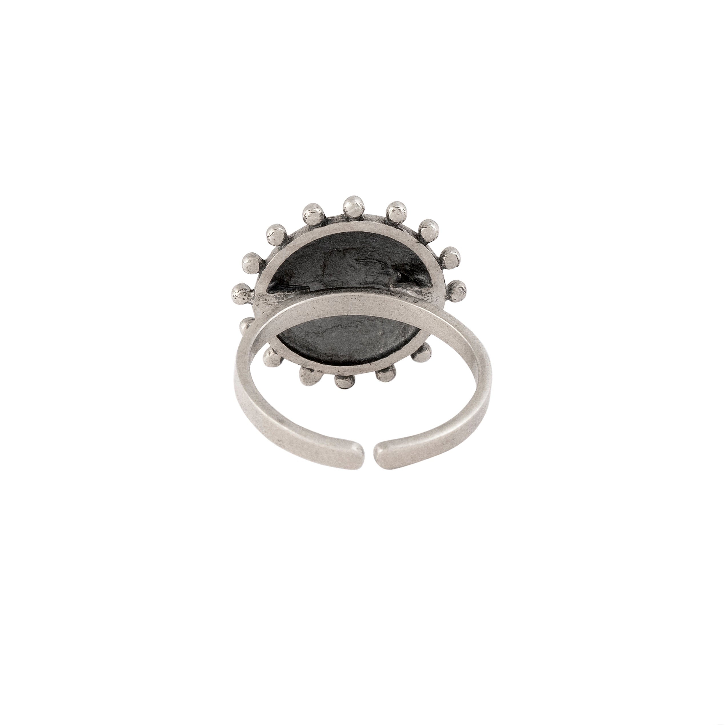 Ravi Silver Finger Ring by MOHA