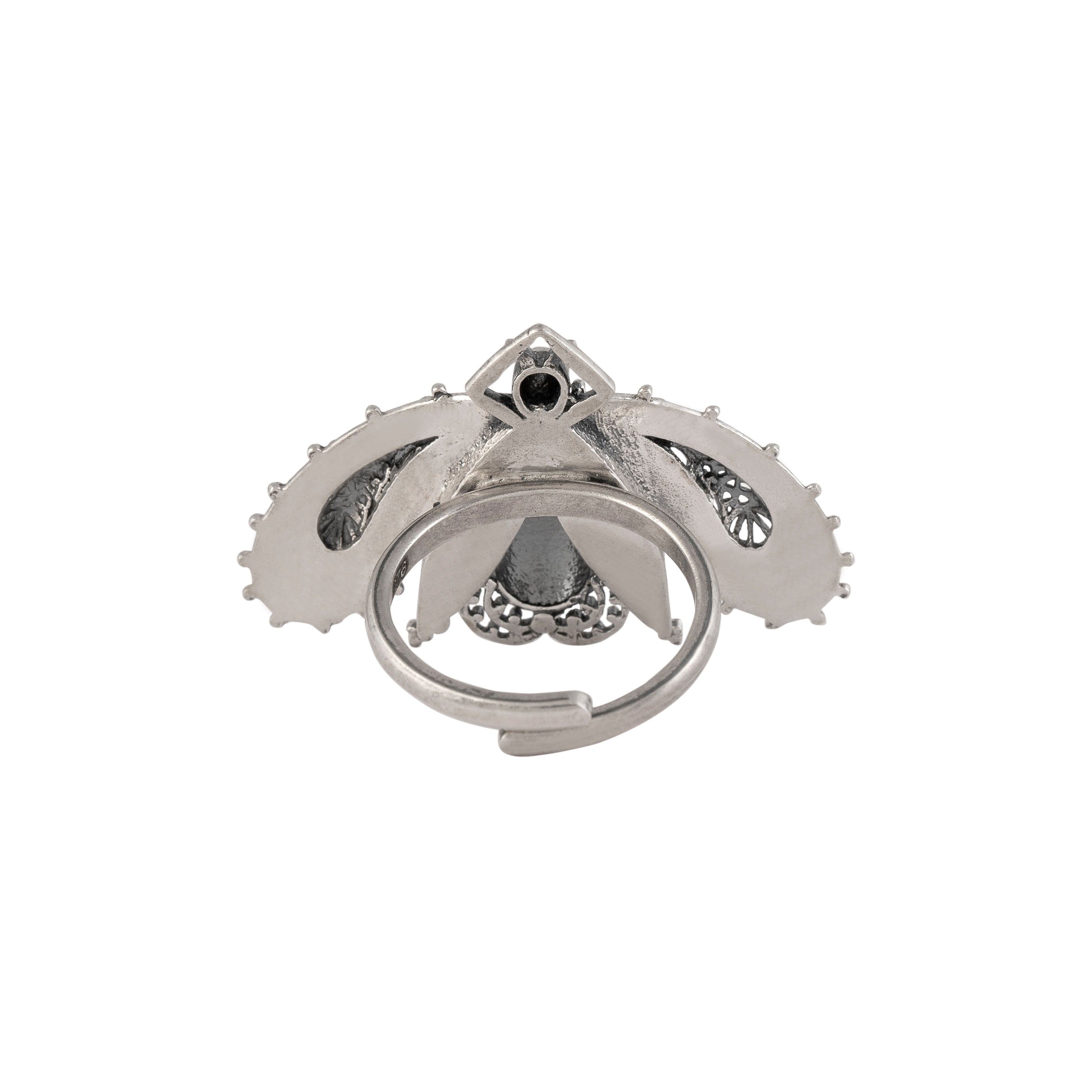 Titli Silver Finger Ring Small