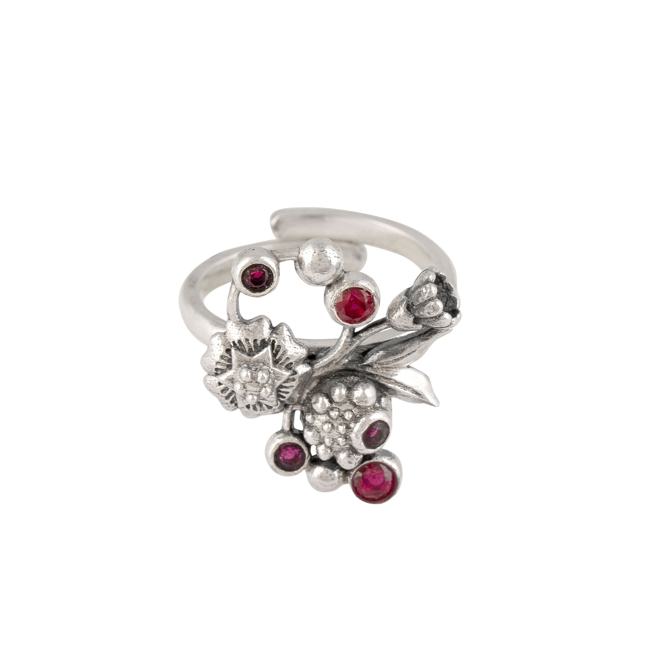 William Morris - Blossom Silver Finger Ring by Moha