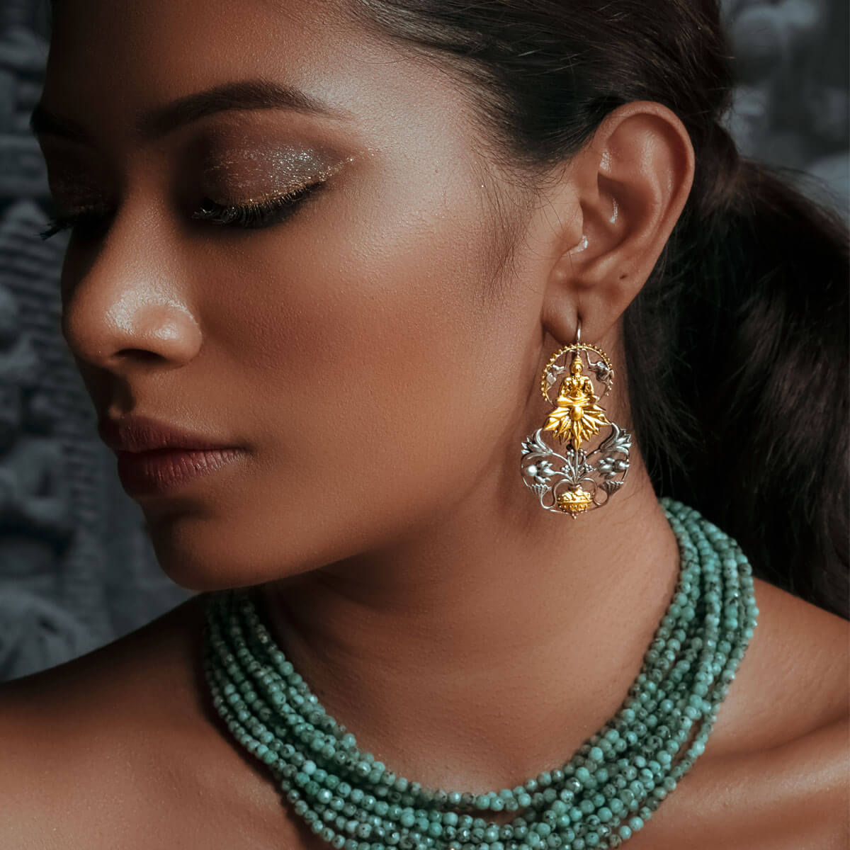 Pruthvi Silver Earrings by MOHA