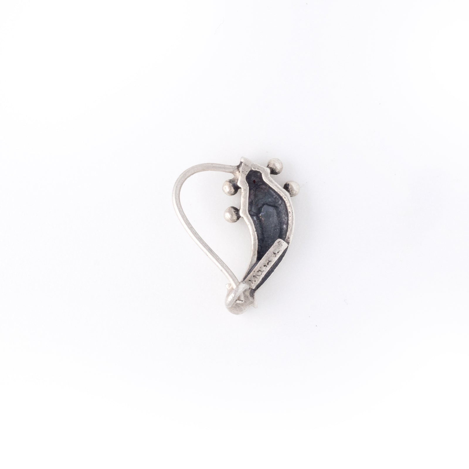 Machli Silver Nath/ Nose Ring By Moha - (Pierced Right) by MOHA