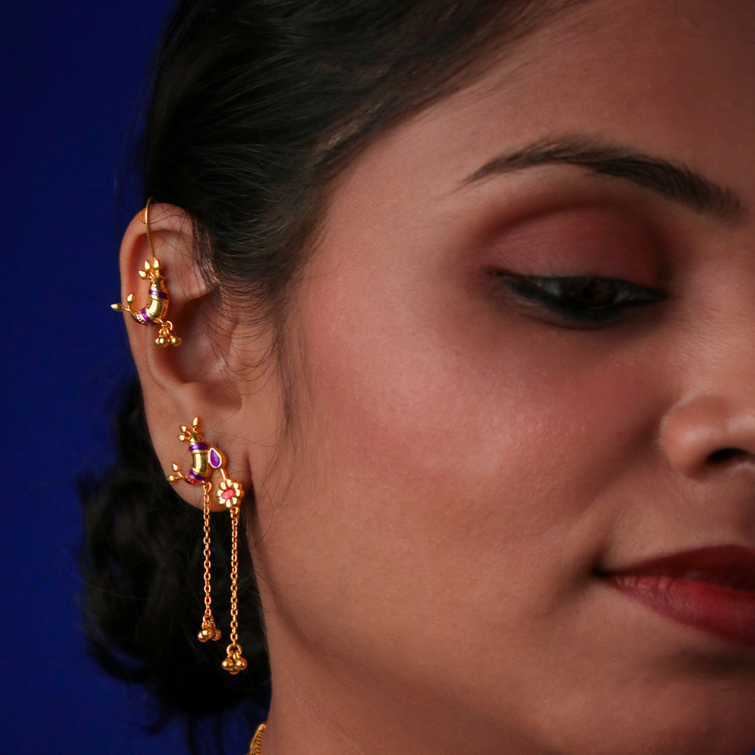 Pakhi Silver Bugadi Earrings By Moha
