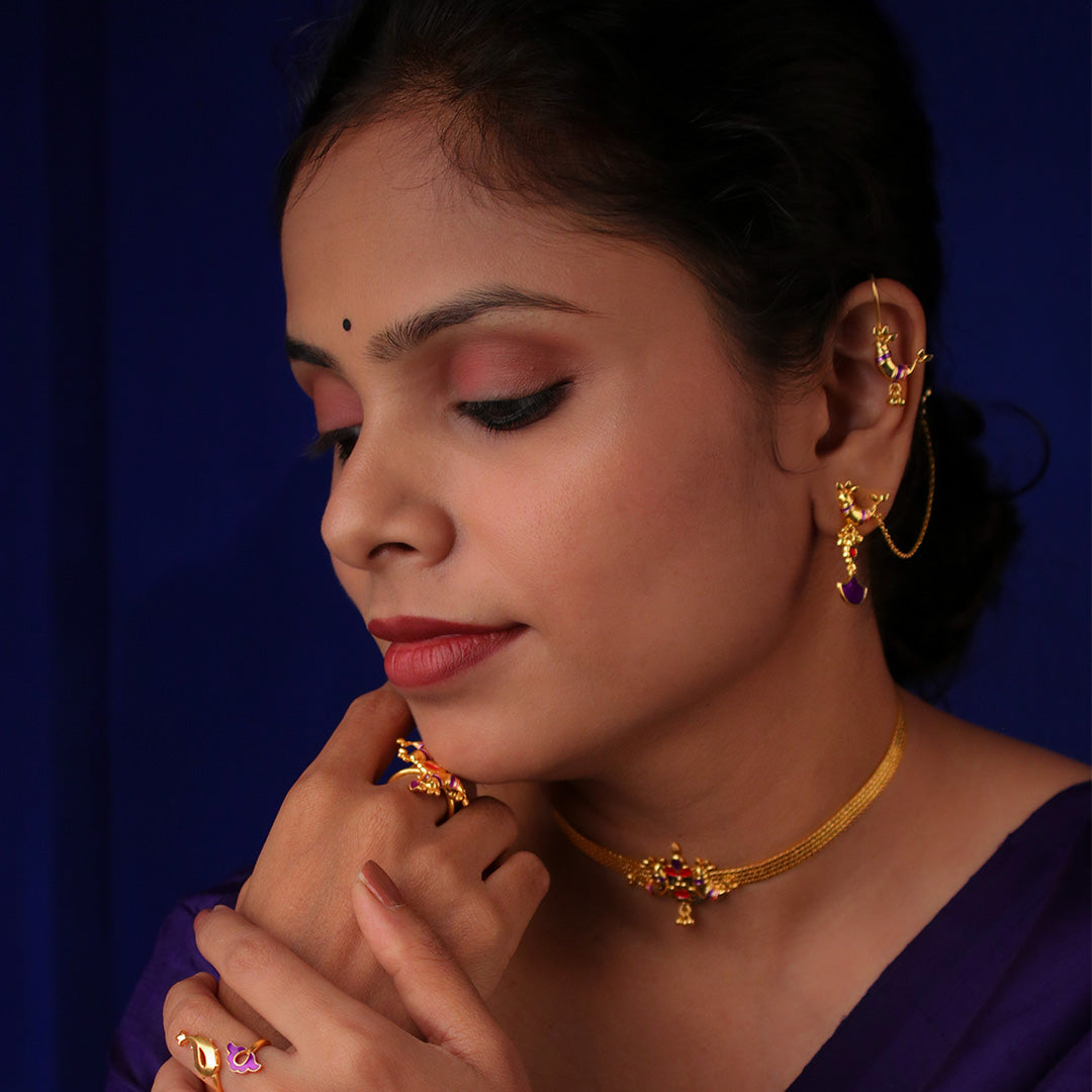 Pakhi Silver Bugadi Earrings By Moha
