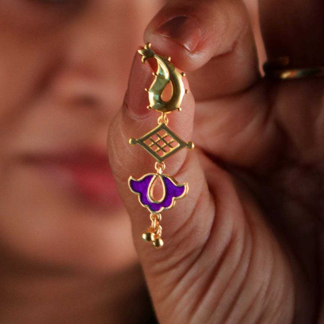 buti swing silver earrings by moha