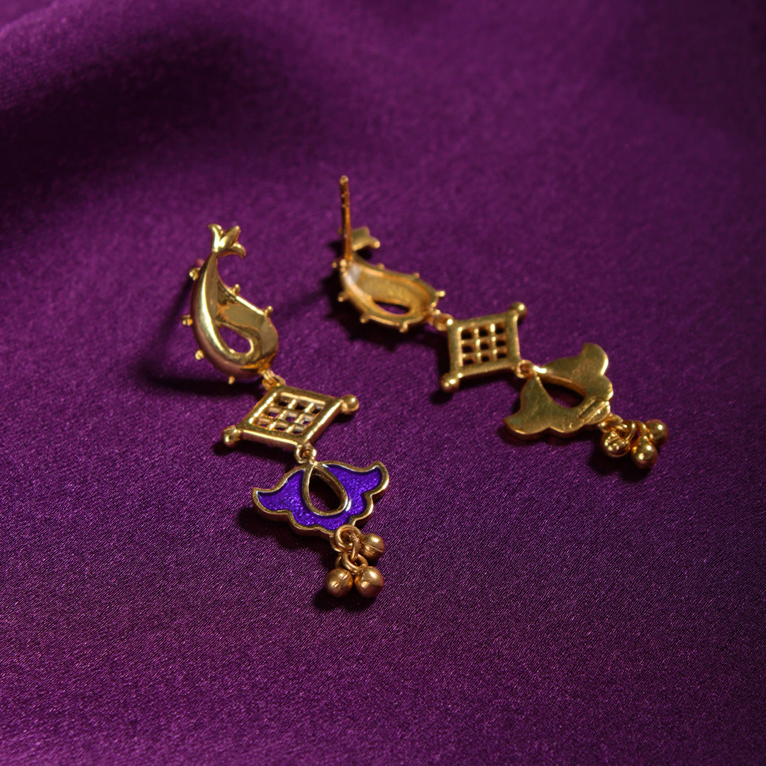 buti swing silver earrings by moha