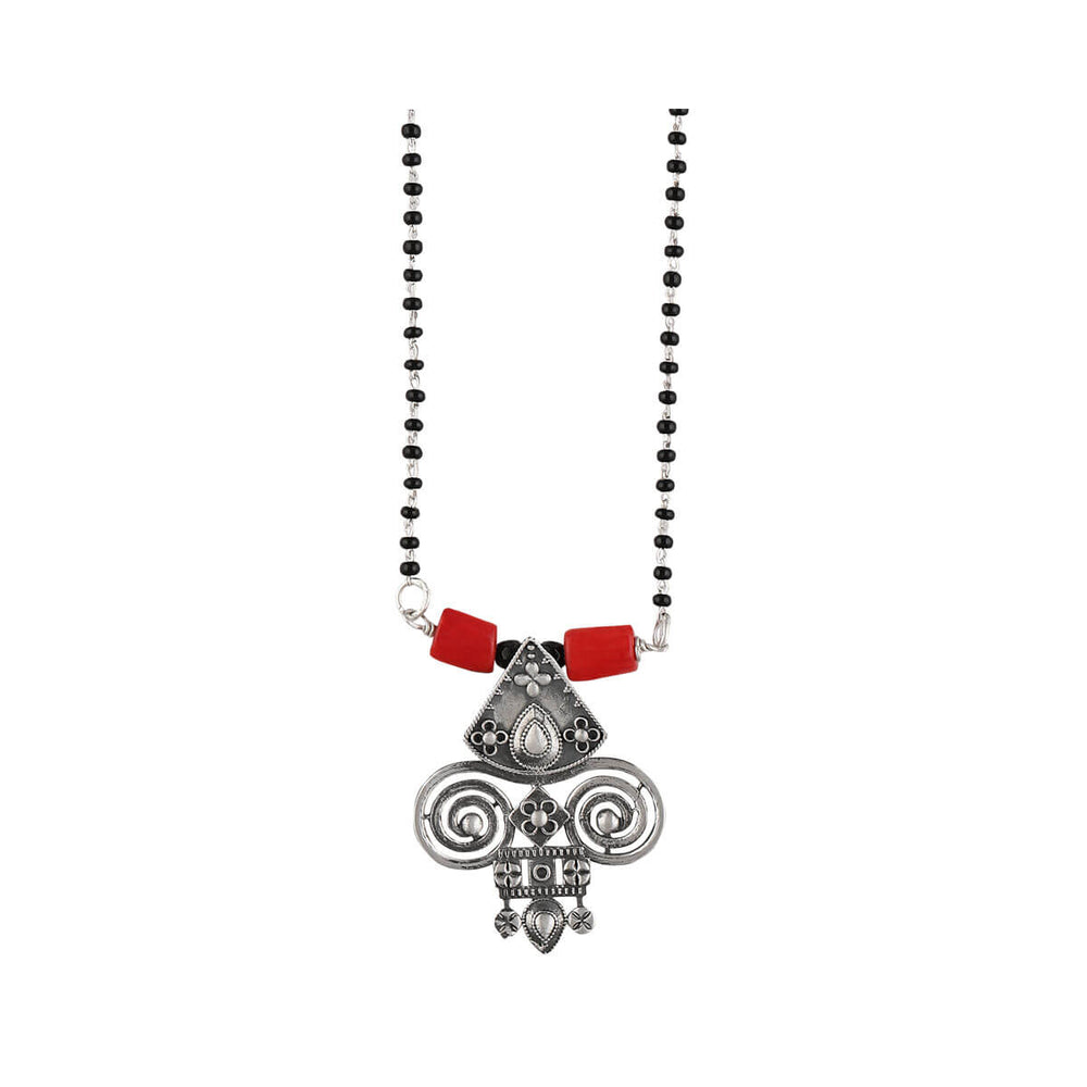 chittor silver mangalsutra by moha