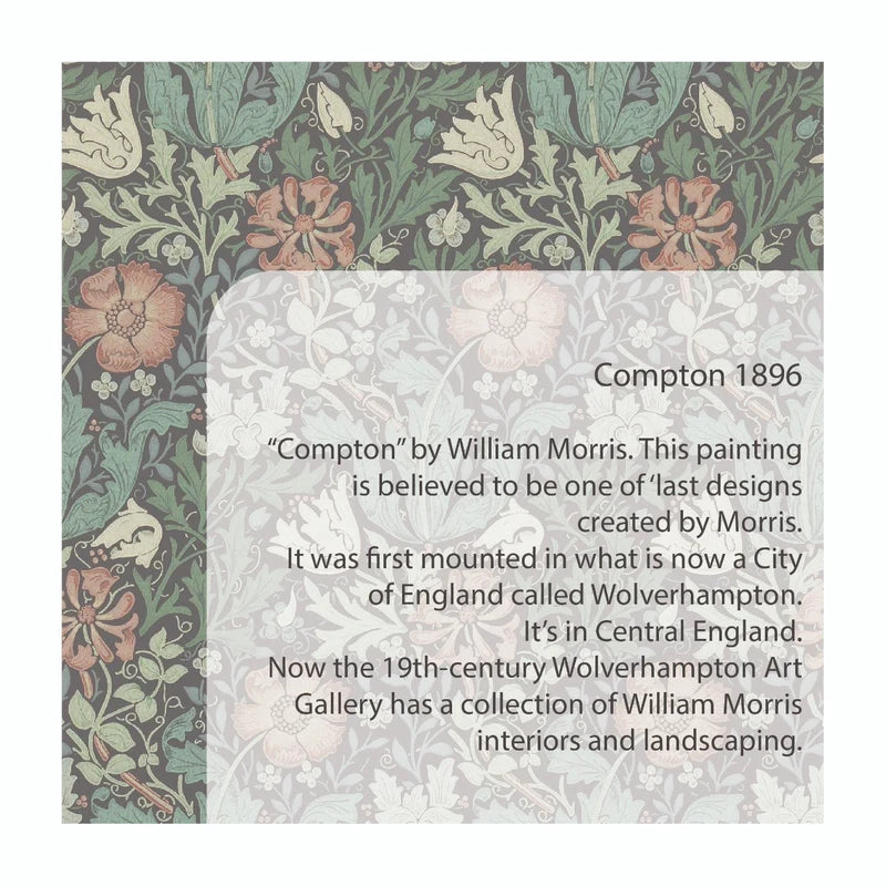 William Morris - Compton Buds Silver Bangle by Moha