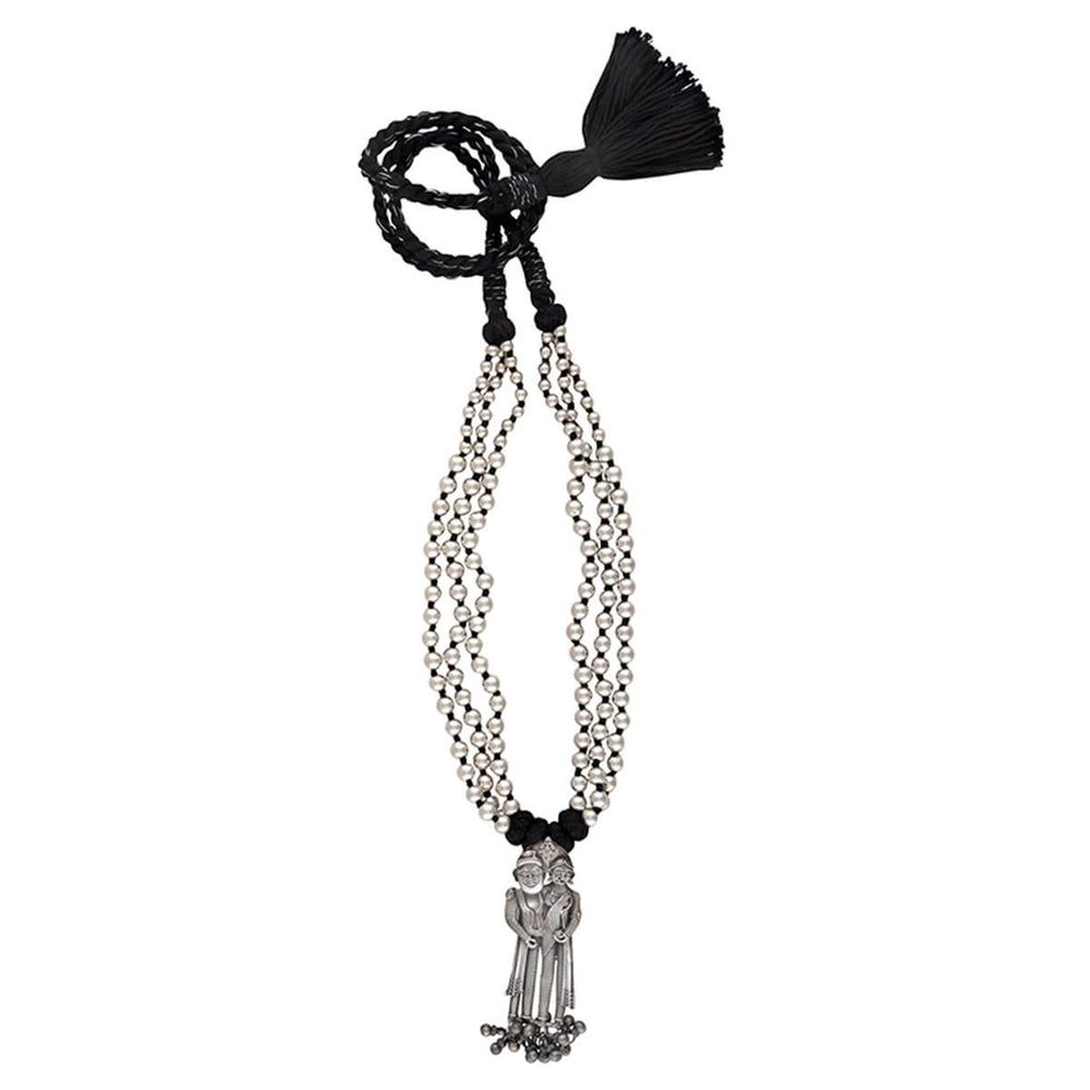 dampati silver pendant necklace