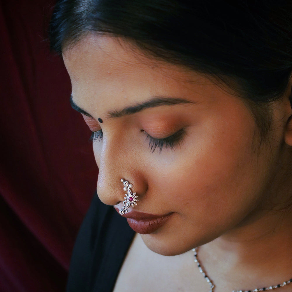 gul silver nath clip on left by moha