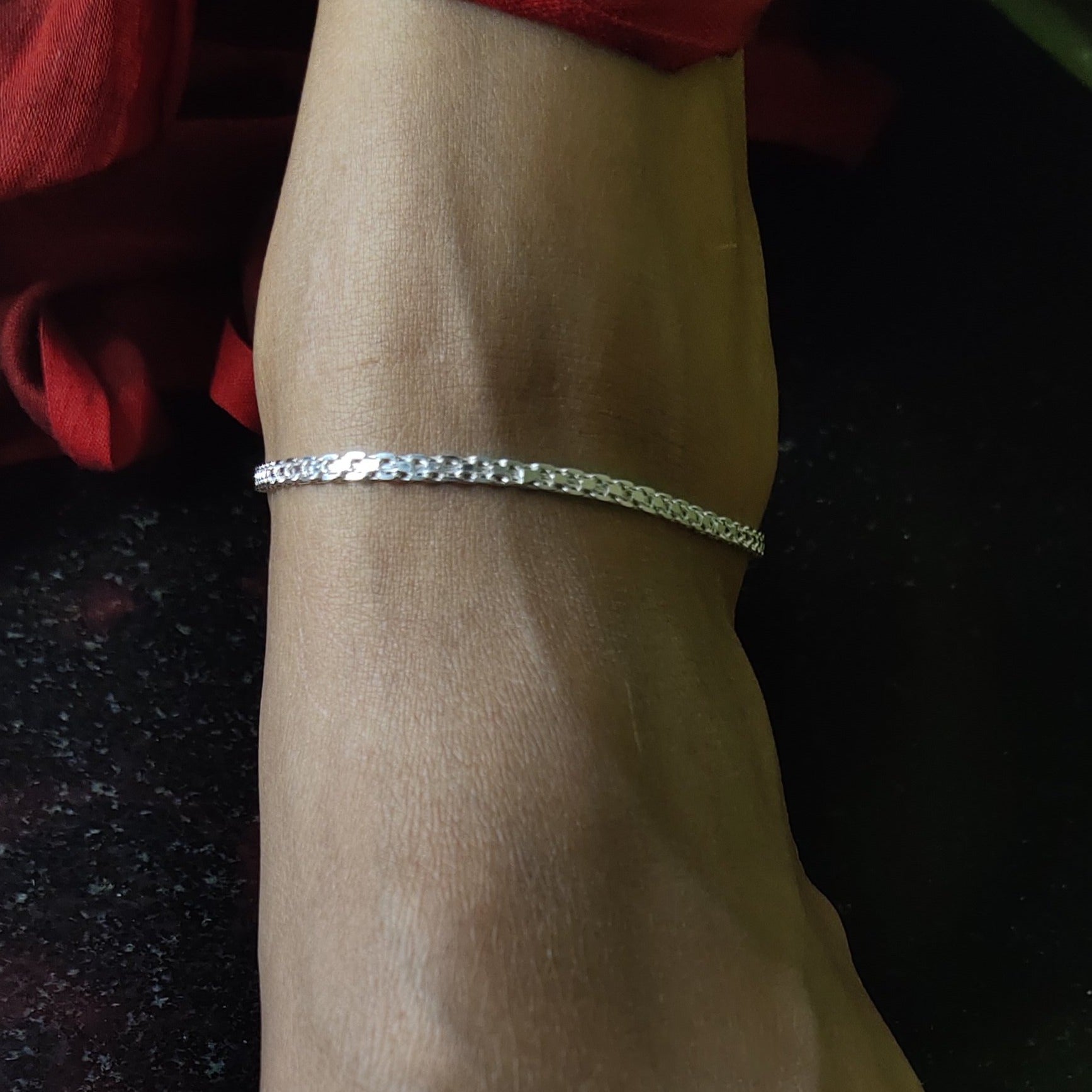 Baali Silver Anklet (Pair) by MOHA