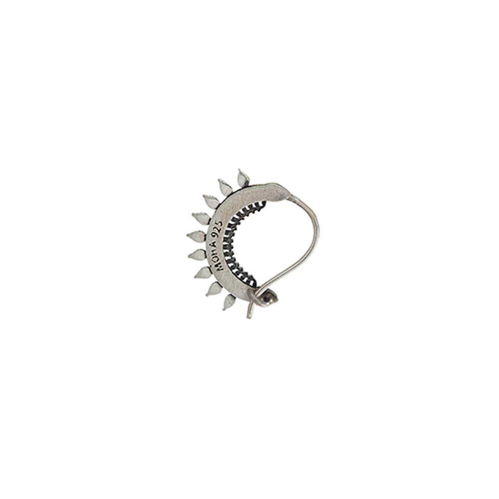 isha silver nath black pierced left by moha