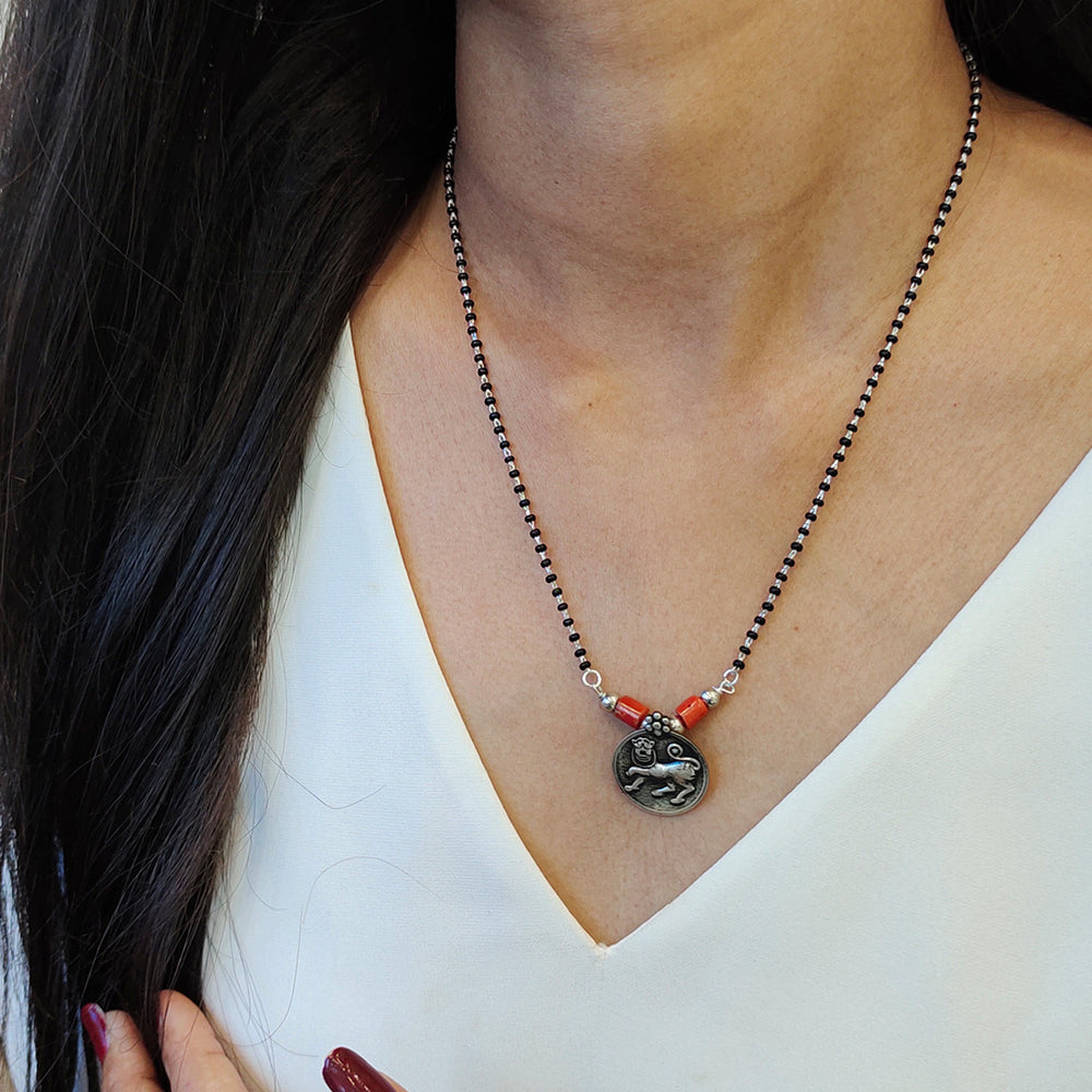 kadamba silver mangalsutra by moha