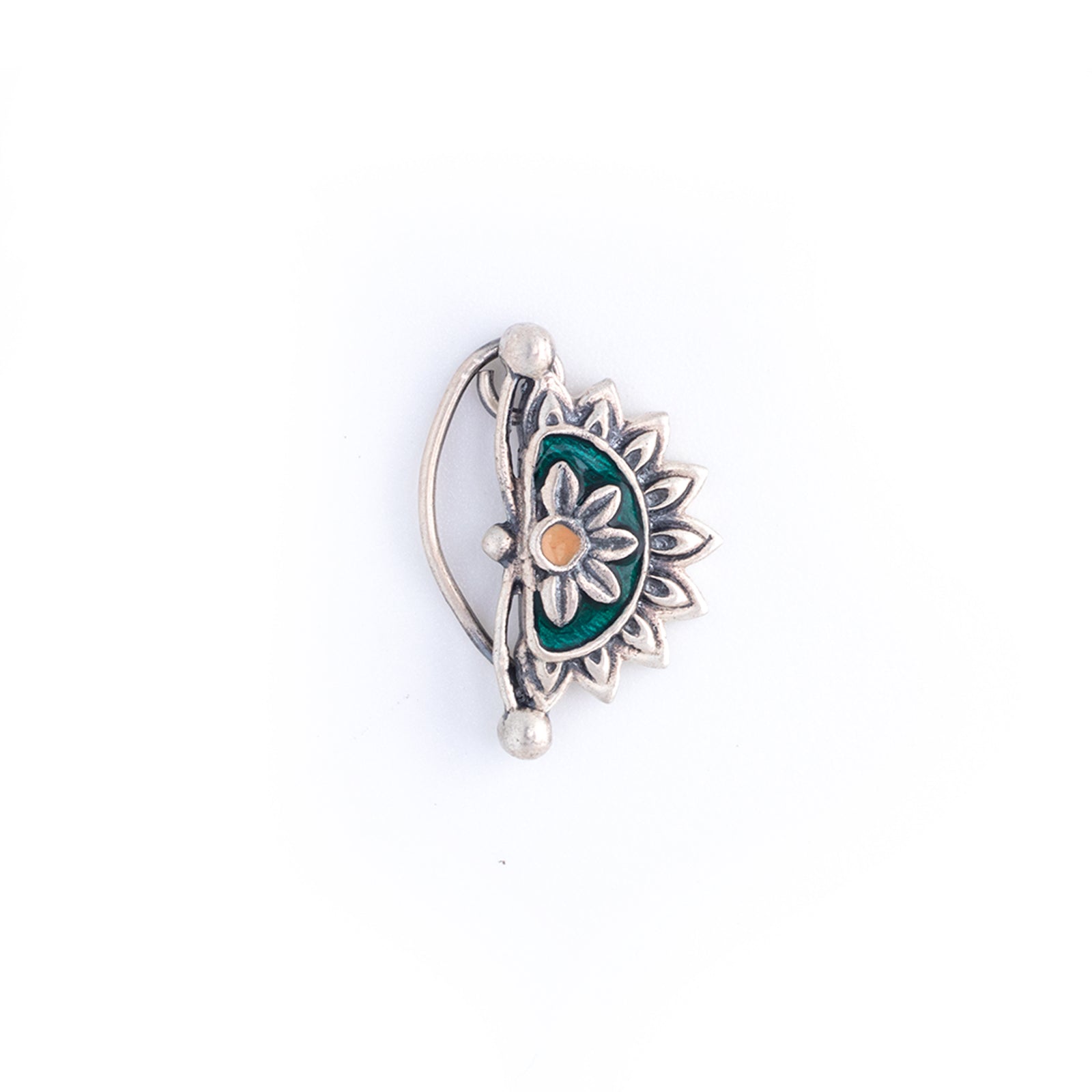 kanna silver nath clip on left by moha