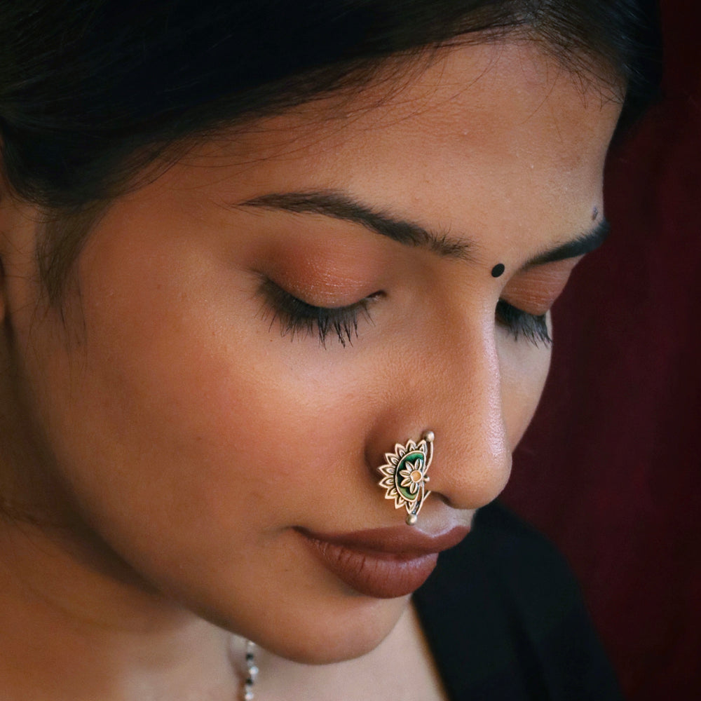 kanna silver nath pierced right by moha
