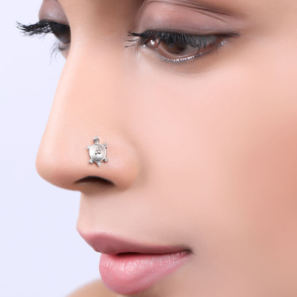 Buy Kasav Silver Nosepin, Piercing by MOHA Online by MOHA