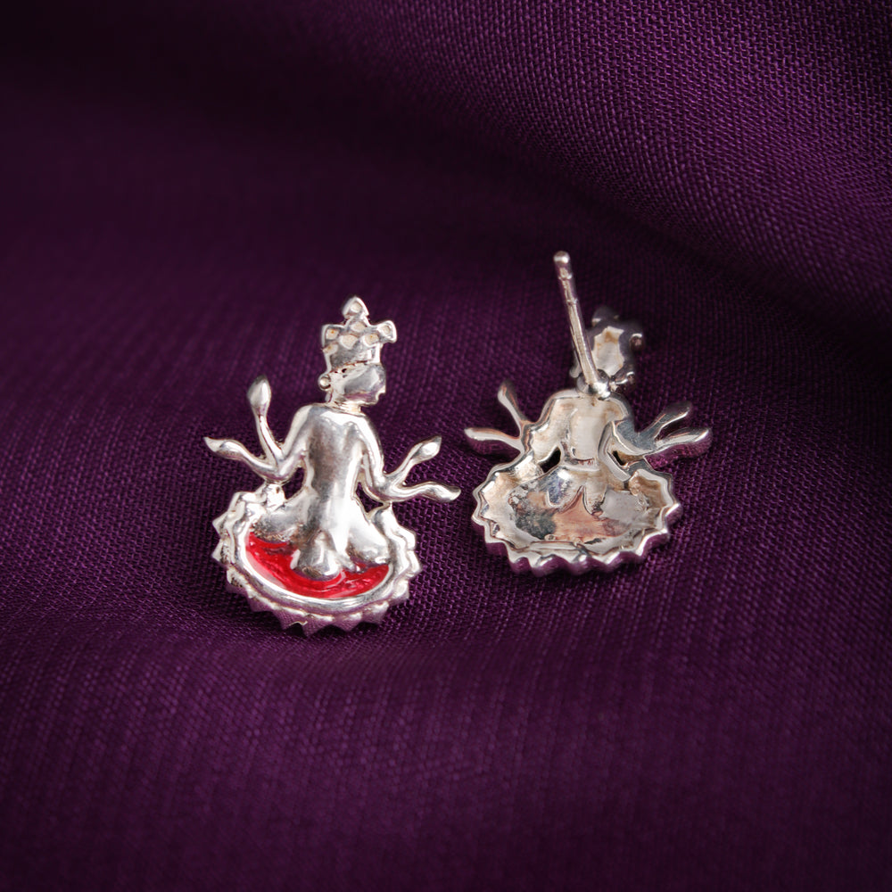 kian silver earrings top by moha