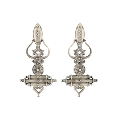 Mahir Stambh Silver Earrings