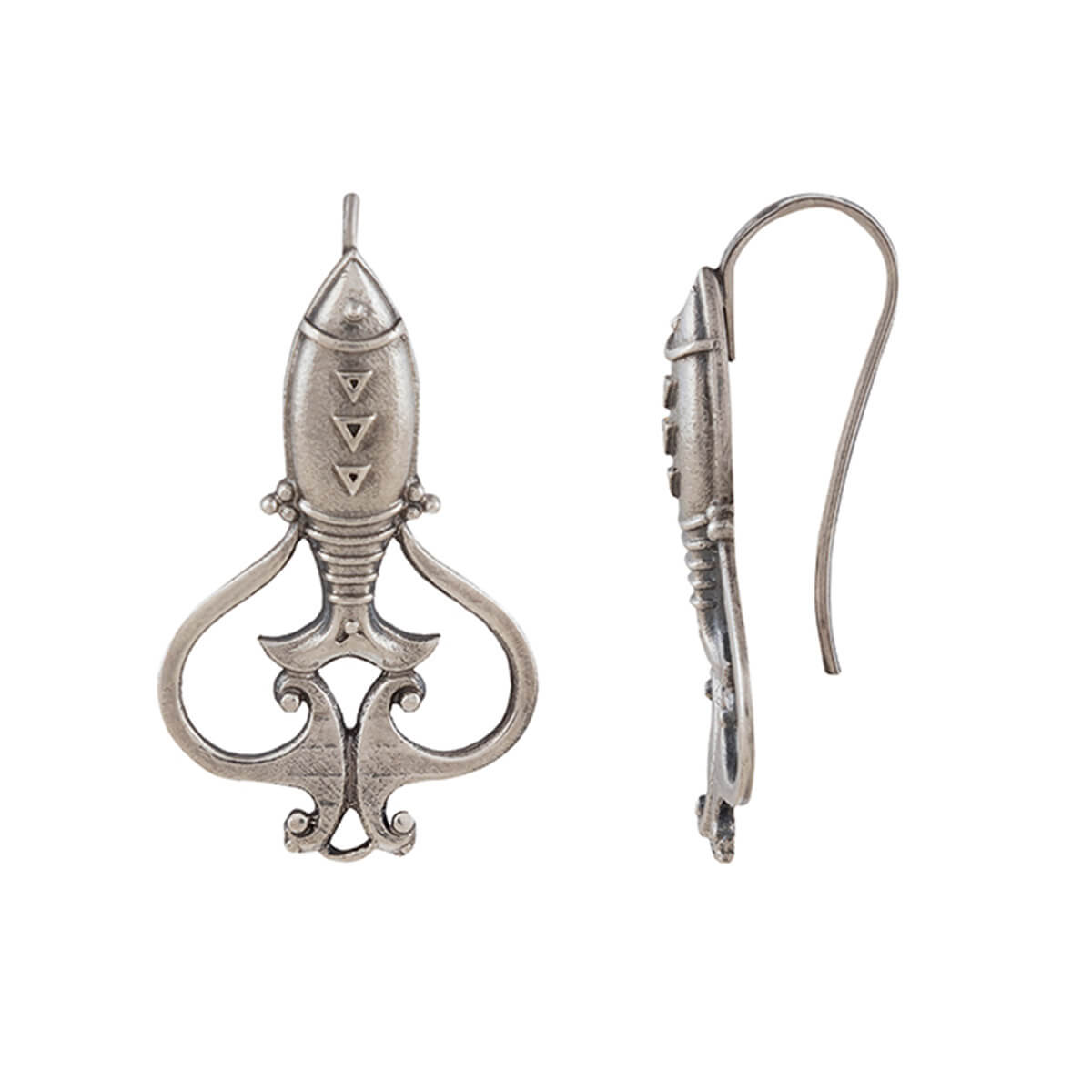 Fair Trade Handmade Sterling Silver Chandelier Earrings - Silver Peacock  Feather | NOVICA