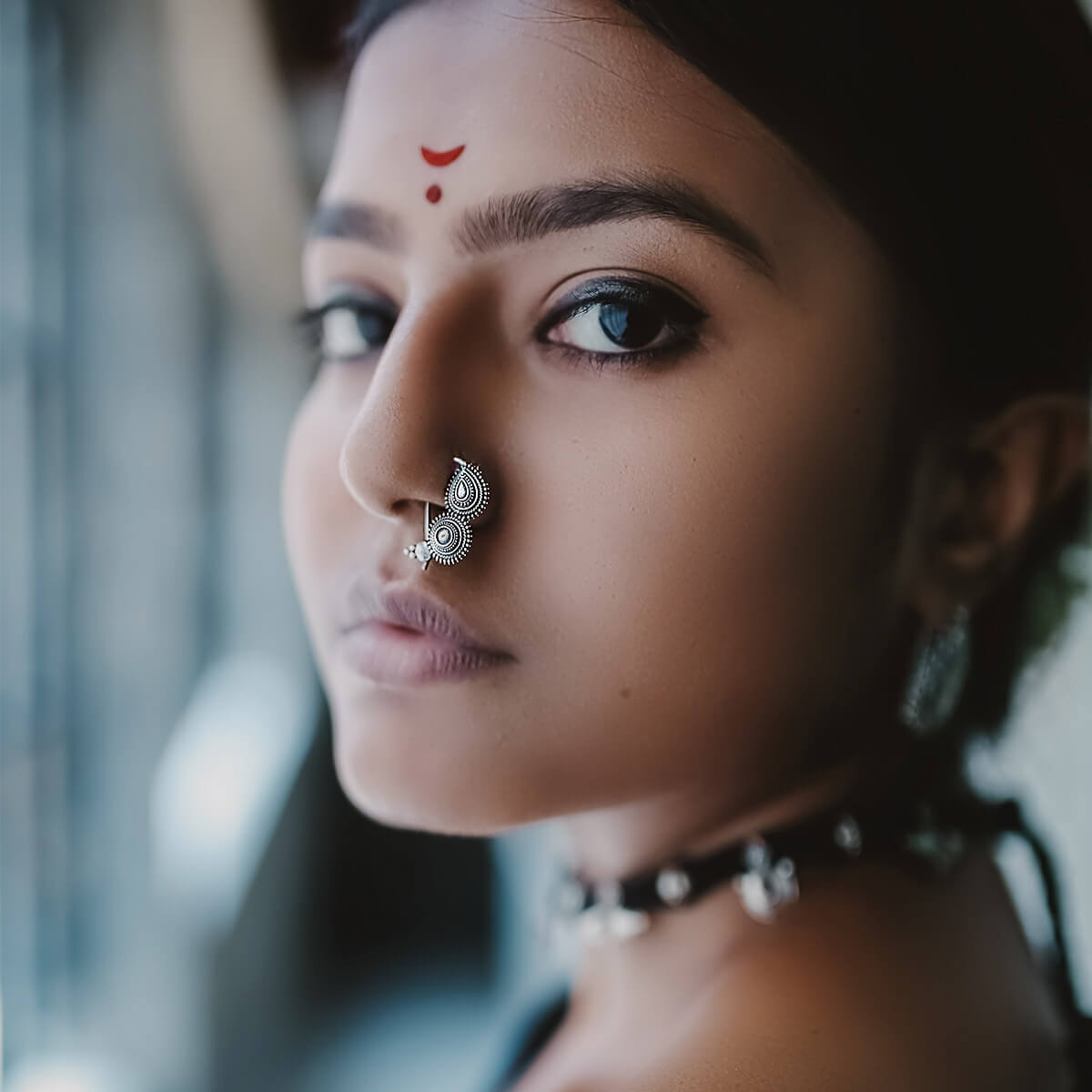 peshwa silver nath pierced left by moha