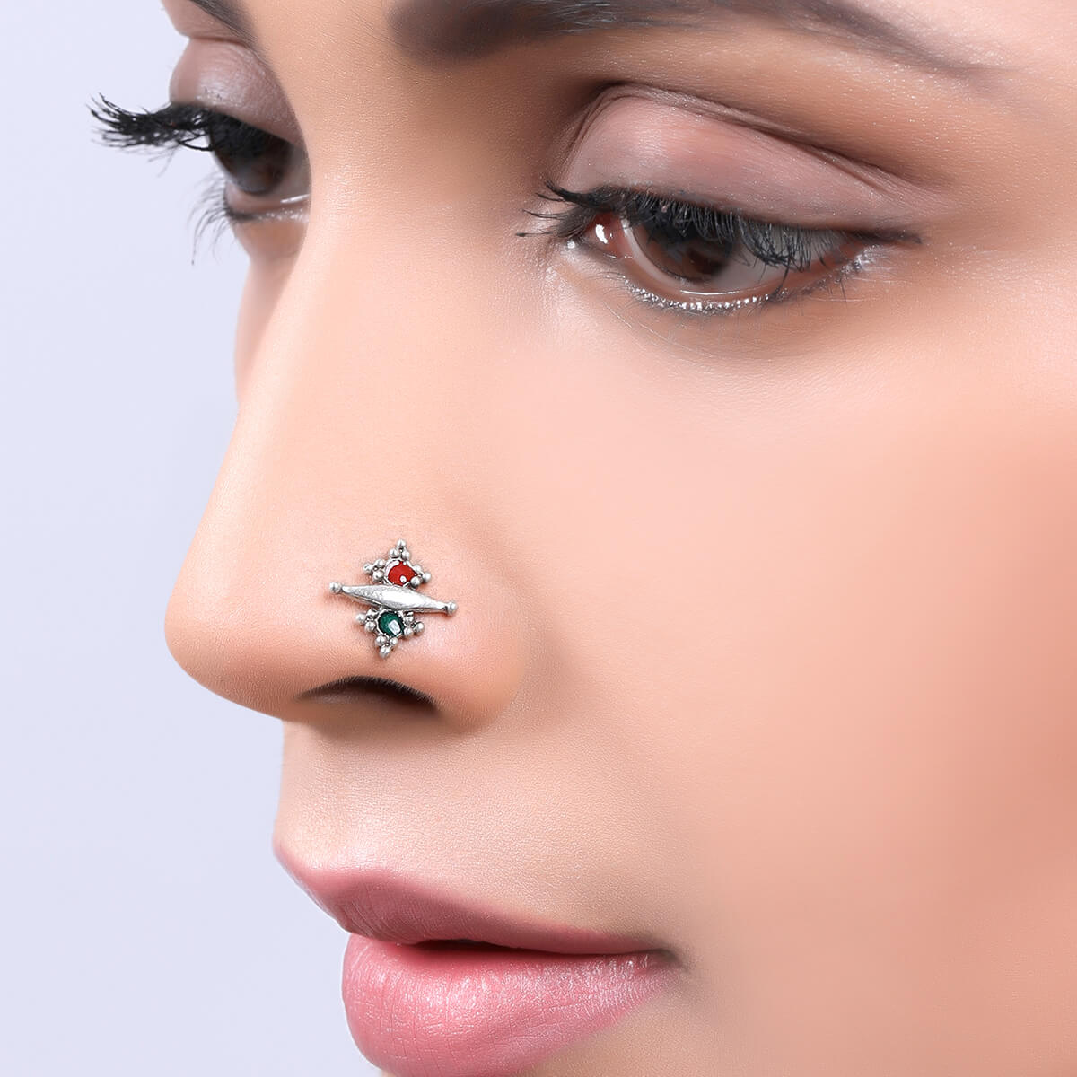 Sterling Silver Nose Ring Hoop Helix Tragus Cartilage Ear Lip Nipple  Piercing CZ | eBay