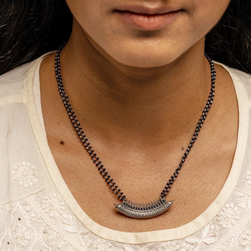 reha silver mangalsutra by moha