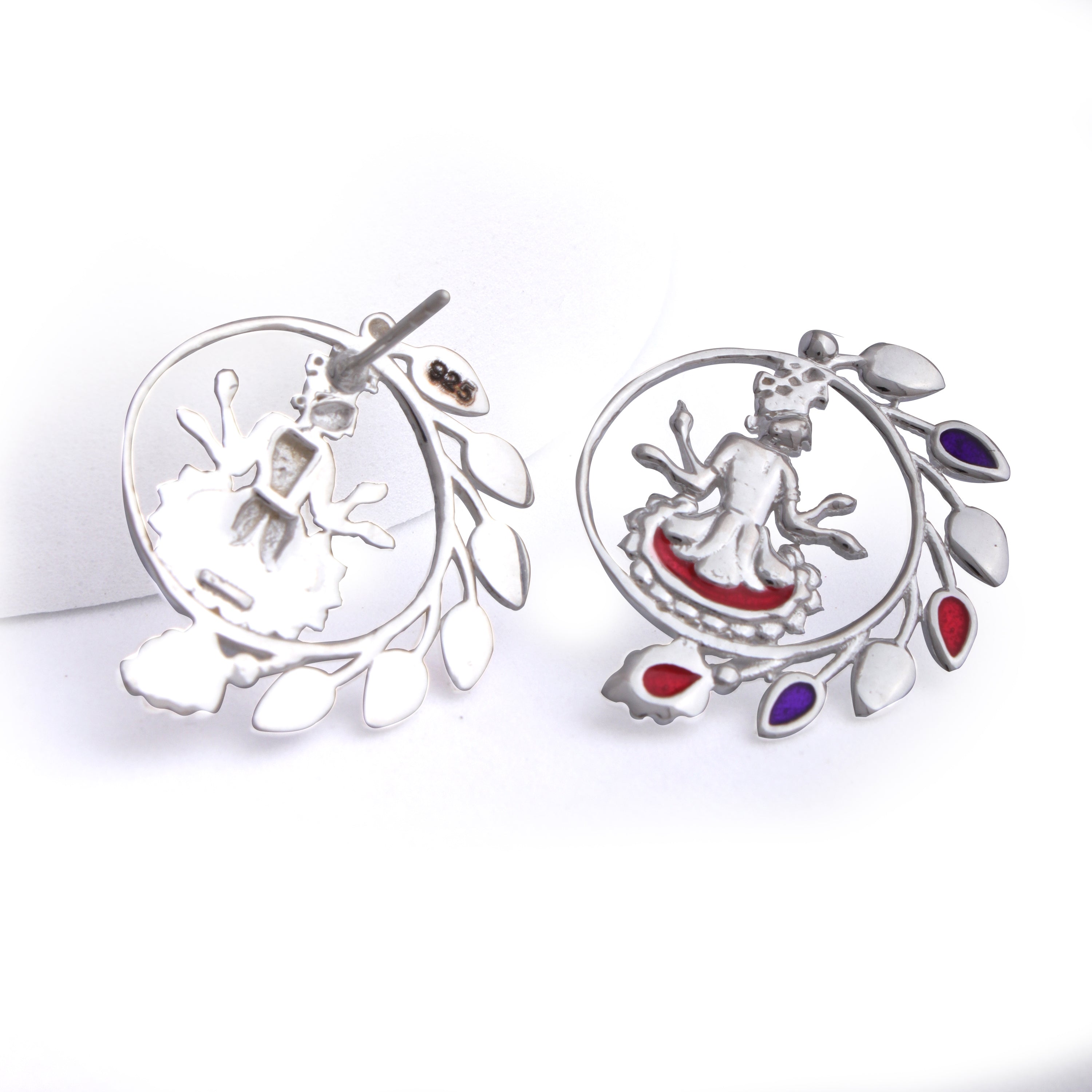shyam silver earrings by moha