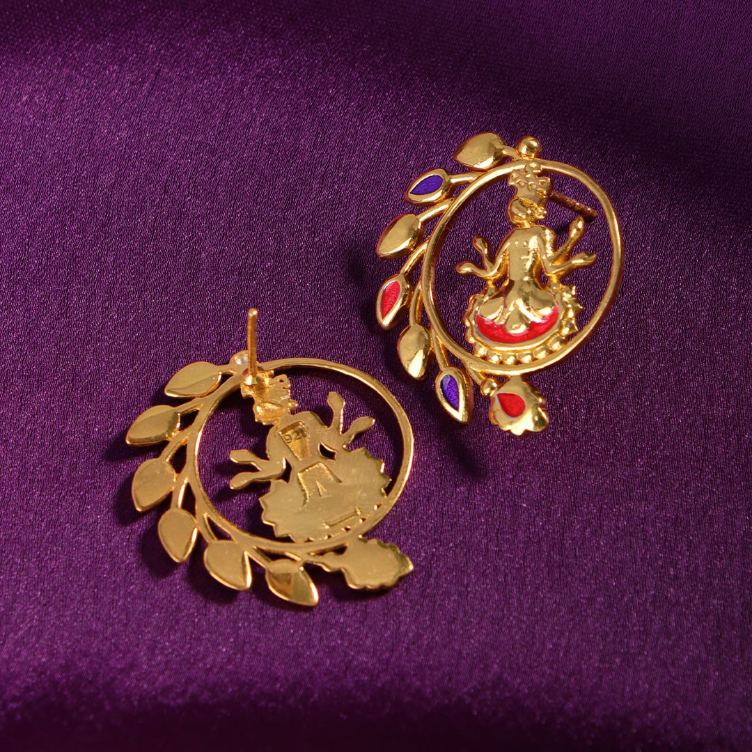 shyam silver earrings by moha