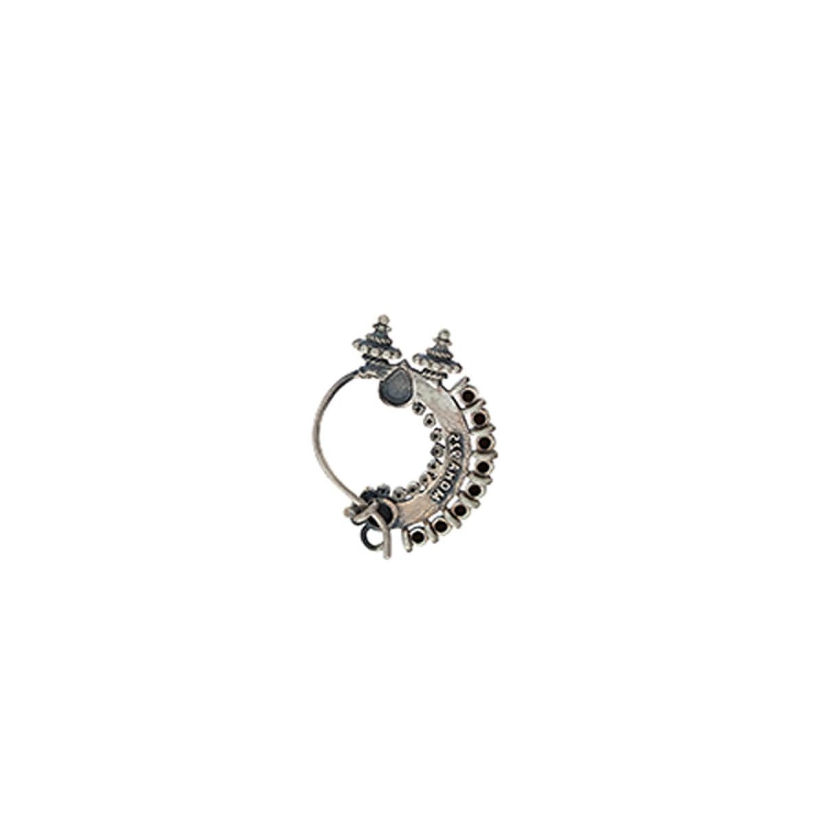 temple silver nath black pierced left by moha