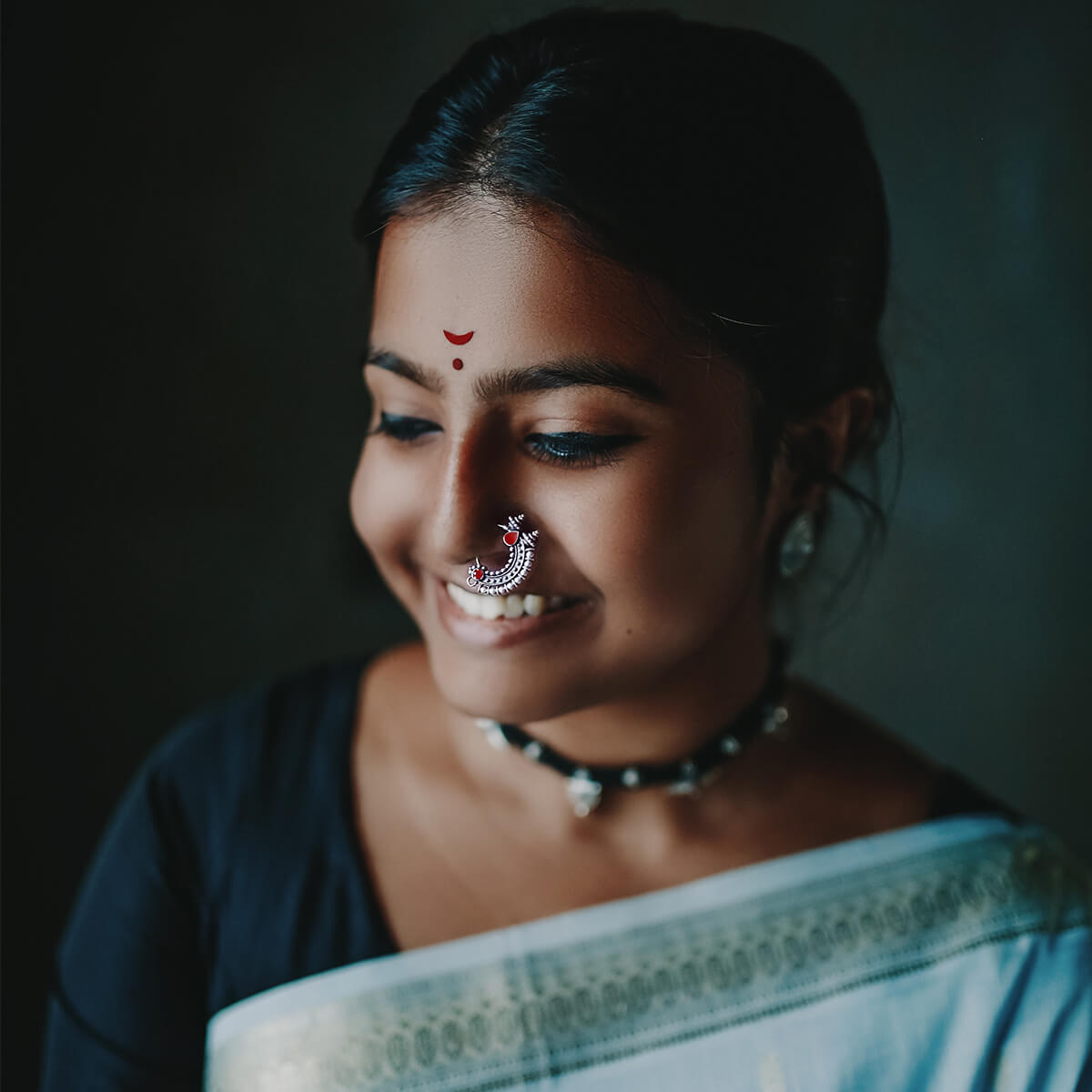 temple silver nath red pierced left by moha