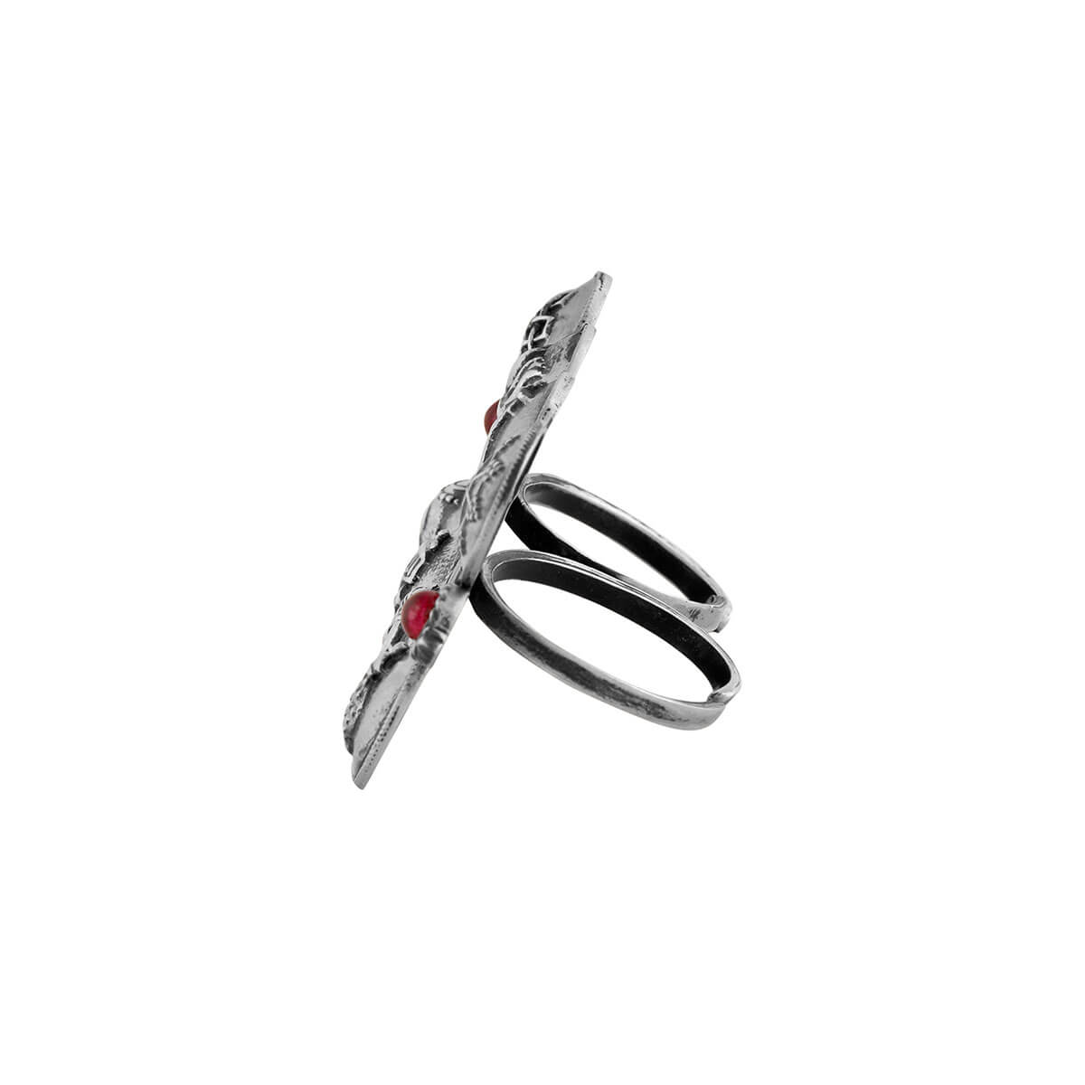 Buy Black & Silver Stainless Steel Modern Clean Line Nero Band Ring Online  - INOX Jewelry - Inox Jewelry India
