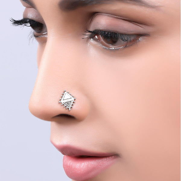 Tilak Silver Nosepin by MOHA
