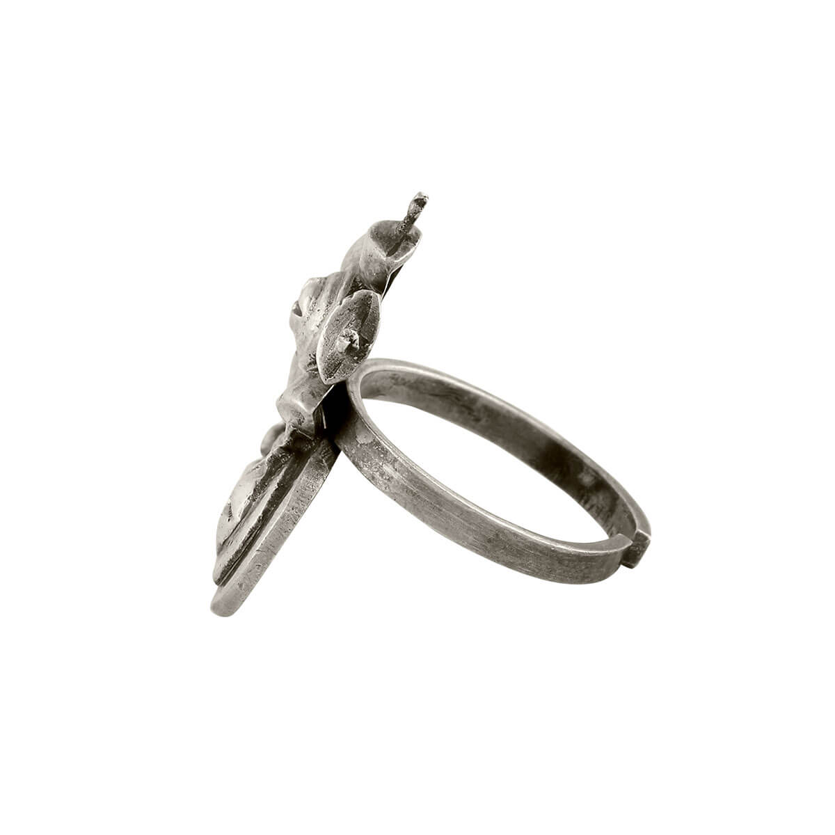 West Rose Circle Silver Finger Ring