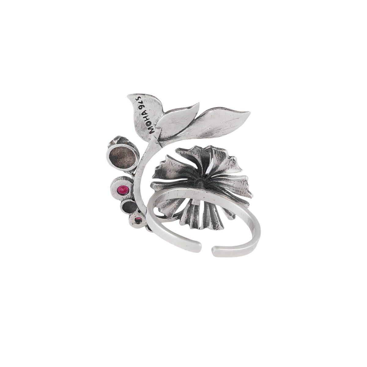 William Morris - Bloom Lilly Silver Finger Ring by Moha