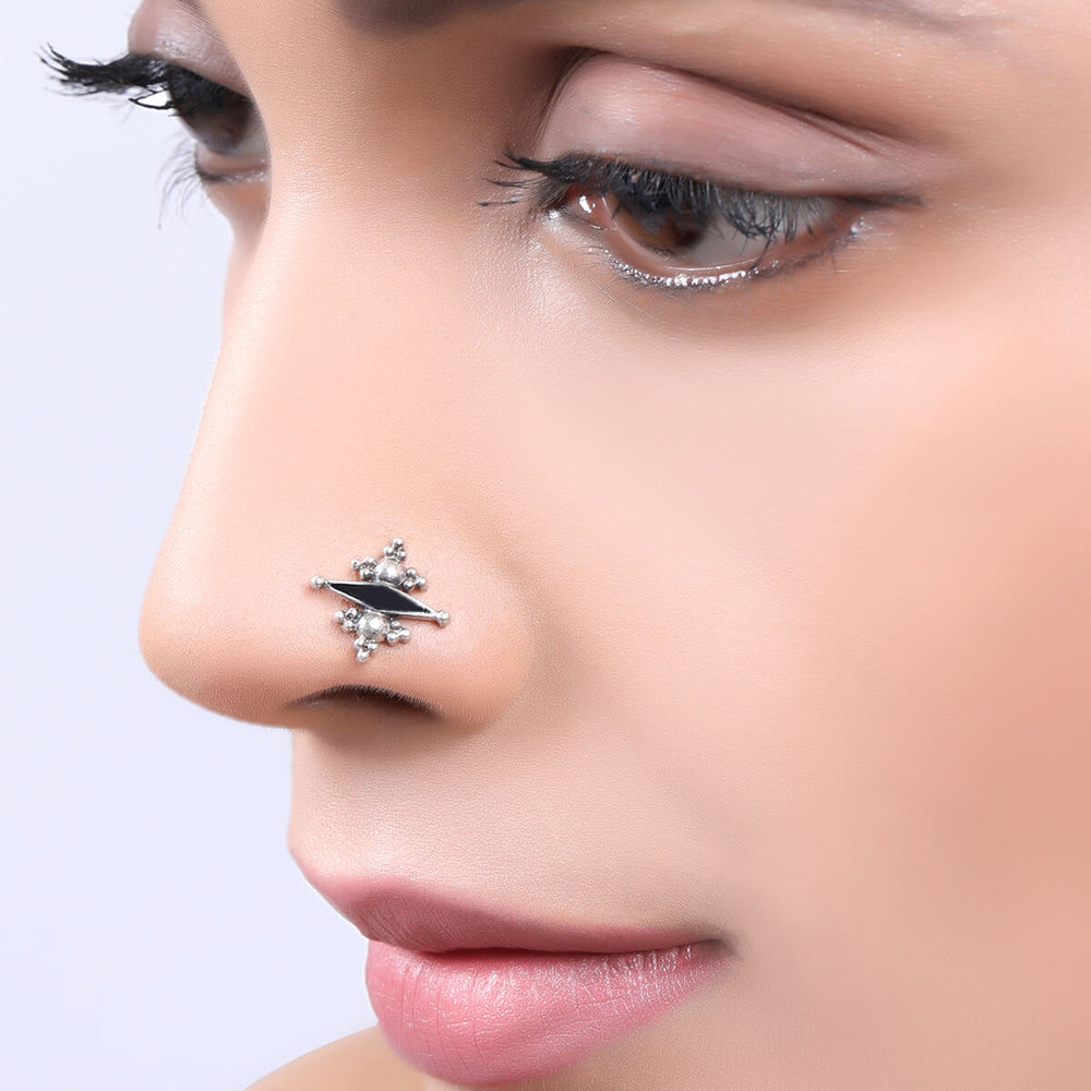 akira silver nosepin piercing by moha