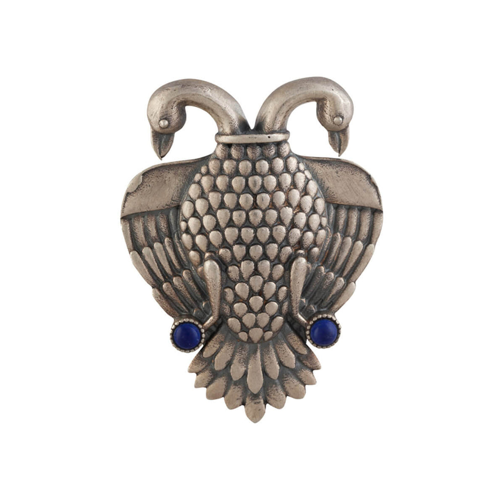 aras gandabherunda silver finger ring big by moha