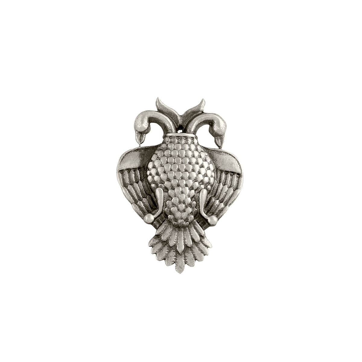 aras gandabherunda silver finger ring small by moha