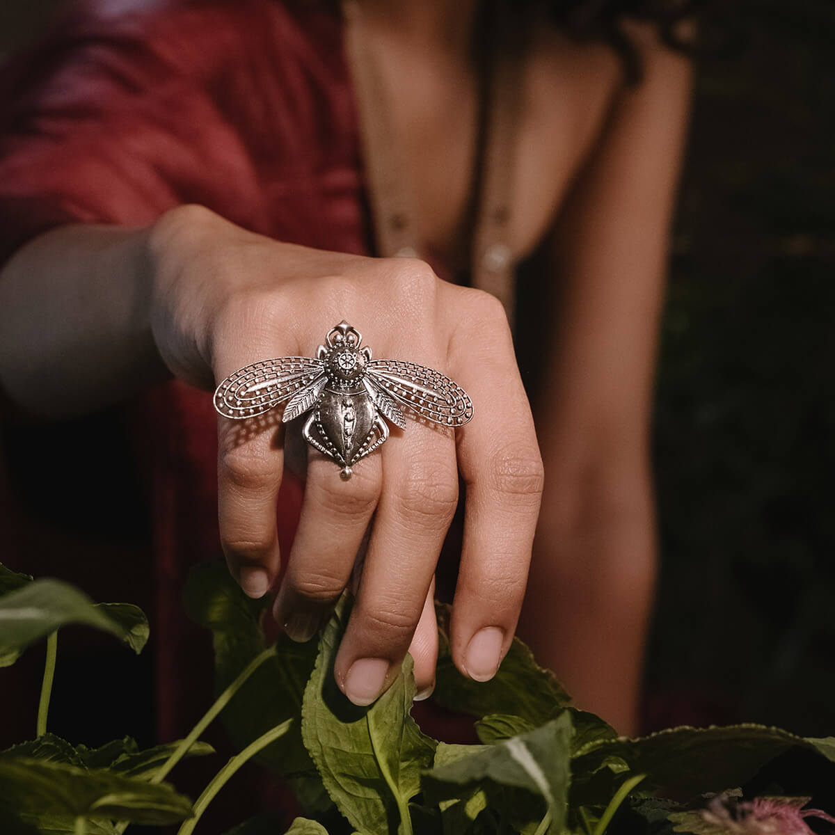 bhawra silver ring
