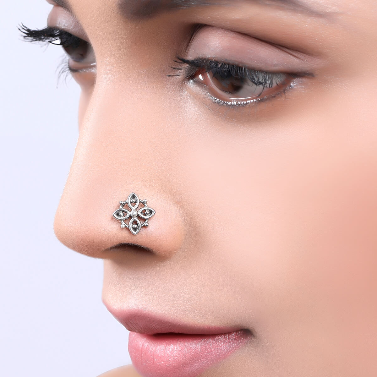 diva silver nosepin piercing by moha