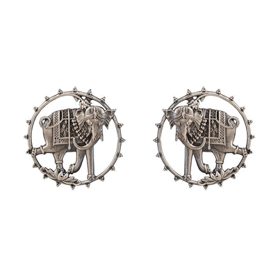 Gaja gamini Silver stud Earrings by Moha