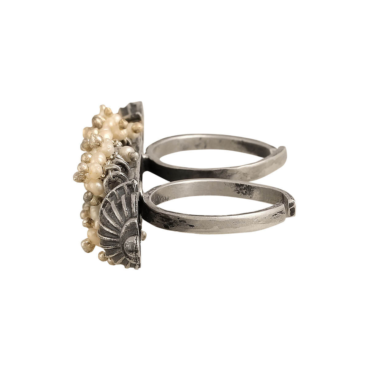 ghantakar silver finger ring by moha