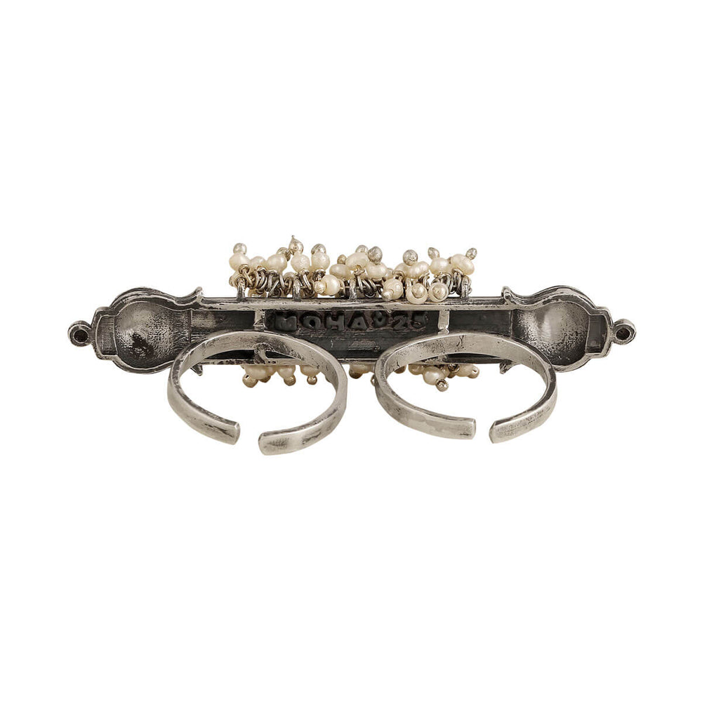 ghantakar silver finger ring by moha