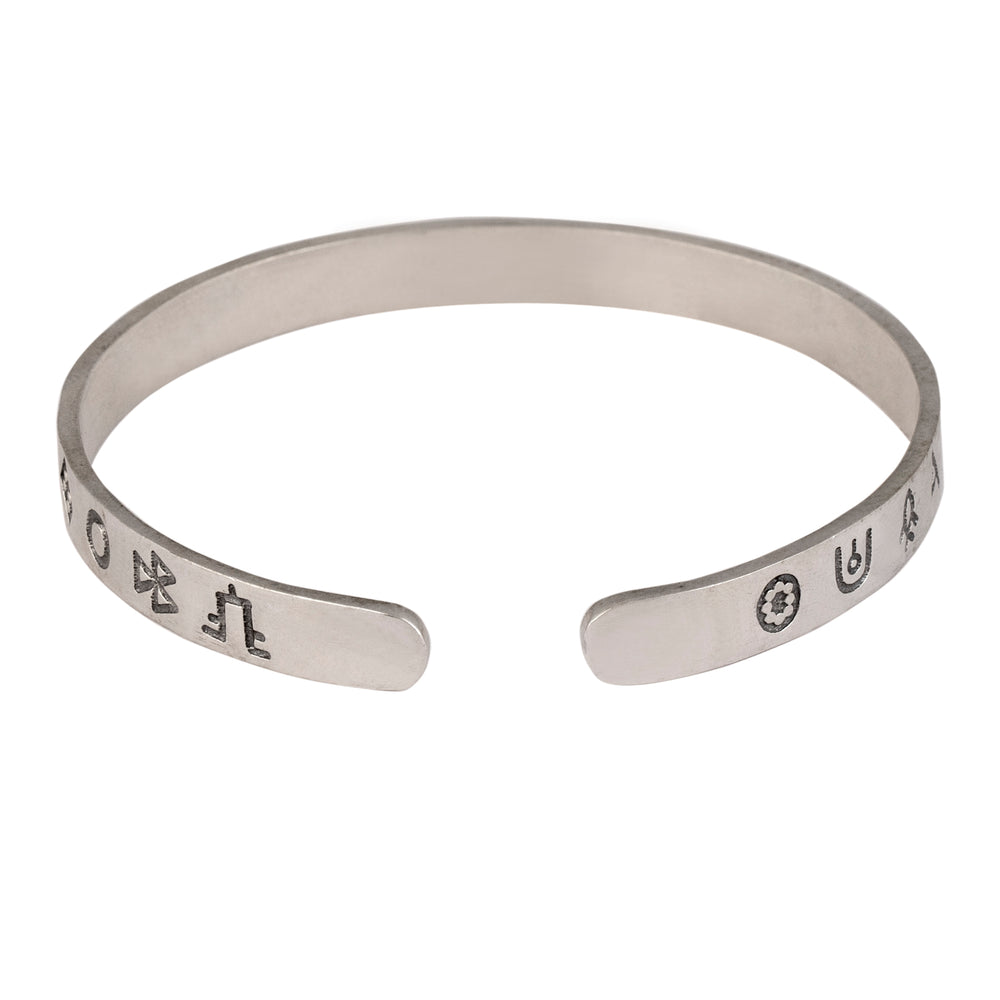 harappa script silver bracelet by moha